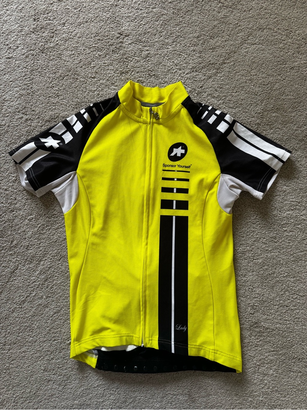 Assos Women's High-Visibility Yellow Cycling Jersey M